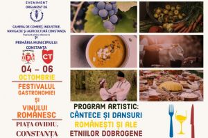  Constanta: Festivalul gastronomiei si vinului romanesc, in Piata Ovidiu