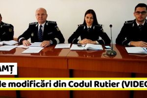 NEAMȚ: Poliţia Neamţ explică noile modificări din Codul Rutier (VIDEO – conferinţă de presă)