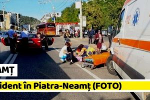 NEAMȚ: Accident pe o trecere pentru pietoni din Piatra-Neamţ (FOTO)