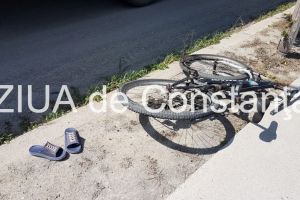 Dupa ce a condus beat o bicicleta, s-a dezechilibrat si a cazut pe strada Portului din Murfatlar 