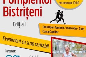 Crosul Pompierilor Bistriţeni: Aleargă pentru a ajuta două familii greu încercate