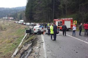 Accident cu 4 masini pe DN1, la Azuga