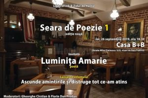 ”Seara de Poezie” cu poeta Luminiţa Amarie