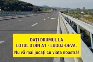 Petiţie online pentru deschiderea lotului 3 al autostrăzii A1 Lugoj-Deva