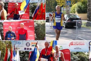 FOTO/ Salbă de medalii ale atleţilor din Judeţul Alba, la Campionatul Balcanic de Atletism Masters în Aer Liber