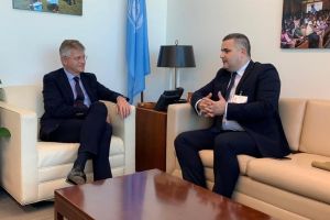 FOTO. Gabriel Leş, întrevedere cu subsecretarul general al ONU