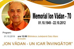 Memorial Ion Vădan-70 la Biblioteca Judeţeană Satu Mare
