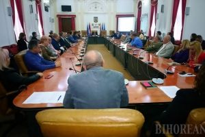 Şefii instituţiilor guvernamentale din Bihor, reuniţi la Prefectură ca să se uite la... filmuleţe de pe net