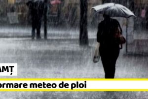 METEO: Informare meteo de ploi în toată ţara