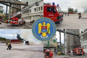 ISU Dâmboviţa a efectuat un exerciţiu la un operator economic din Fieni