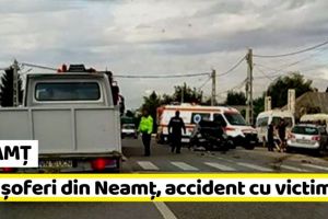NEAMȚ: Accident cu victime. Doi şoferi din Neamţ s-au ciocnit la Bacău (FOTO)