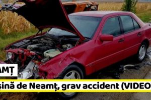 NEAMȚ: Maşină de Neamţ implicată într-un grav accident la Iaşi (VIDEO)