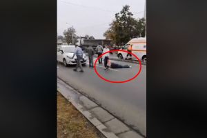 VIDEO&FOTO. Femeie accidentată pe trecerea de pietoni, pe Drumul Careiului