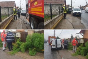 FOTO, VIDEO. Accident în cartierul Partoş din Alba Iulia: Un şofer a lovit şi a spart o ţeavă de gaz. Intervin pompierii