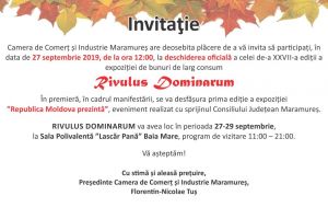 Participare internationala la cea de-a XXVII-a editie a expozitiei de bunuri de larg consum ”RivulusDominarum”