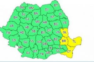 Atentie braileni! Braila, sub cod galben de ploi torentiale