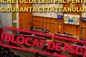 (P): Partidul Naţional Liberal are soluţii pentru a apăra siguranţa cetăţeanului şi ordinea publică, propuse prin mai multe proiecte de lege depuse în Parlament, dar majoritatea PSD blochează adoptarea lor în regim de urgenţă