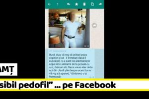 NEAMȚ: „Posibil pedofil” în Piatra-Neamţ … pe Facebook (FOTO)