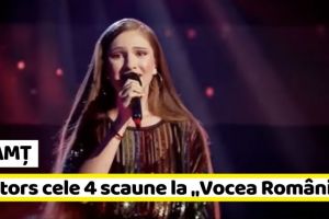 NEAMȚ: O tânără din Neamţ a întors cele 4 scaune la „Vocea României” (VIDEO)