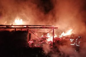 Un incendiu puternic, într-o zonă izolată, sesizat prin sistemul de termoviziune al ...