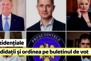 Naţional: Candidaţii şi ordinea pe buletinul de vot la alegerile prezidenţiale 2019