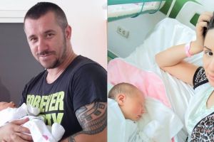 La exact un an de cand sunt impreuna: Rugbystul Bogdan Zaman si sotia sa, Seherezada, au devenit parinti