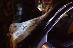 FOTO Accident cu doi răniţi, marţi dimineaţă, la ieşire din  municipiul Botoşani