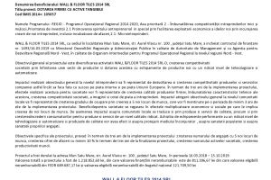 Comuniat de presă WALL & FLOOR TILES 2014 SRL