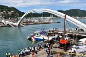 VIDEO – Un pod s-a prăbuşit în Taiwan – Șase răniţi grav