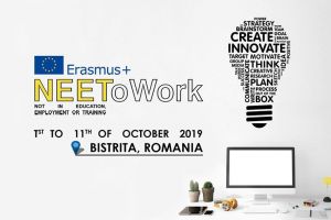 Tineri din Suedia, Grecia, Italia, Lituania, Slovenia şi România participă la Proiectul Erasmus Plus ”Neet to Work”, la Bistriţa