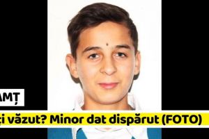 NEAMȚ: L-aţi văzut? Minor dat dispărut (FOTO)