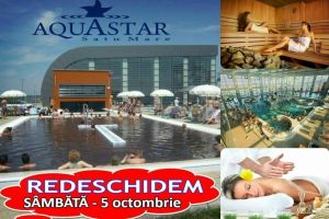 Sambata – 5 octombrie – Aquastar isi redeschide portile