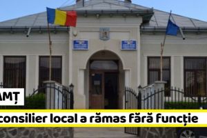 NEAMȚ: Un consilier local a rămas fără funcţie