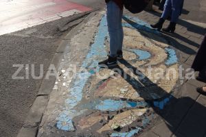 Orasul meu din mozaic“ este, de fapt, din gresie. Cum arata dupa numai o luna lucrarile de 120.000 de lei?! (galerie foto)