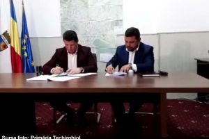 Orasul Techirghiol, racordat la reteaua de gaze. Contractul de lucrari a fost semnat de primarul Iulian Soceanu