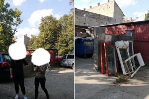 Două tinere au aruncat mai multe geamuri la gunoi. Că aşa le-a zis administratorul de bloc…