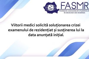 Viitorii medici solicită soluţionarea crizei examenului de rezidenţiat şi susţinerea lui la data anunţată iniţial