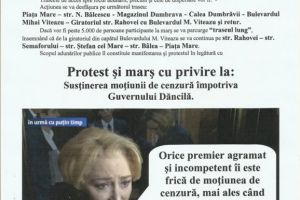 FOTO – Duminică se pregăteşte protest în centrul Sibiului ca să cadă Guvernul Dăncilă