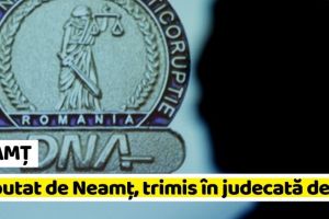 NEAMȚ: Deputat PSD Neamţ, trimis în judecată de DNA