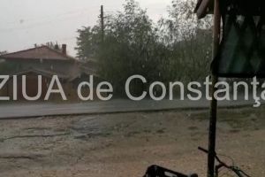 Judetul Constanta: Ploaie torentiala cu grindina de mici dimensiuni, in Galita