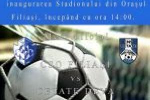 Astăzi se inaugurează noul stadion din oraşul Filiaşi