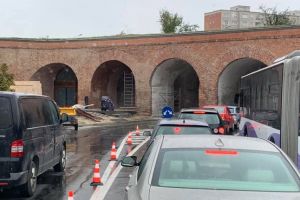 Șantier în Bastionul Theresia, cu restricţii de circulaţie. CJ nu a anunţat nimic