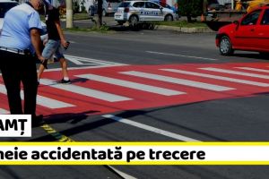 NEAMȚ: Accidentată pe o trecere pentru pietoni din Roman