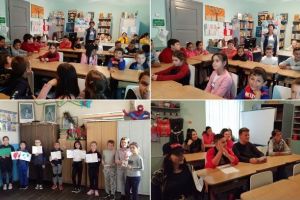 FOTO. Ziua educaţiei sărbătorită la şcoala din Șona: Poezii, cântece şi scenetă cu conţinut educaţional