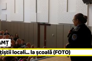 NEAMȚ: Poliţiştii locali… la şcoală (FOTO)