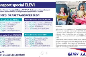 Precizări importante pentru plecările, traseele şi orarele de circulaţie ale RATBV pentru elevi