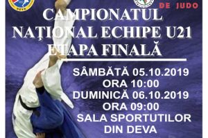 Etapa finală a Campionatului Naţional de judo pe Echipe U21 se desfăşoară de la această ora la Sporturilor