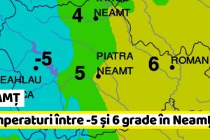 METEO: Temperaturi între -5 şi 6 grade în Neamţ, în această dimineaţă (7 octombrie)