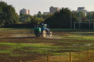Constanta: Au demarat lucrarile de refacere a terenului secund din Complexul Sportiv Gheorghe Hagi“ (galerie foto)