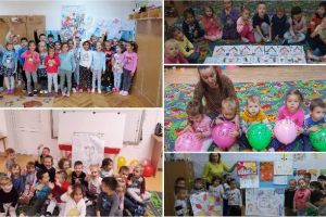 FOTO. Ziua Educaţiei  la Grădiniţa cu Program Prelungit nr. 2 Aiud: Expoziţii, picturi şi desene realizate de preşcolari